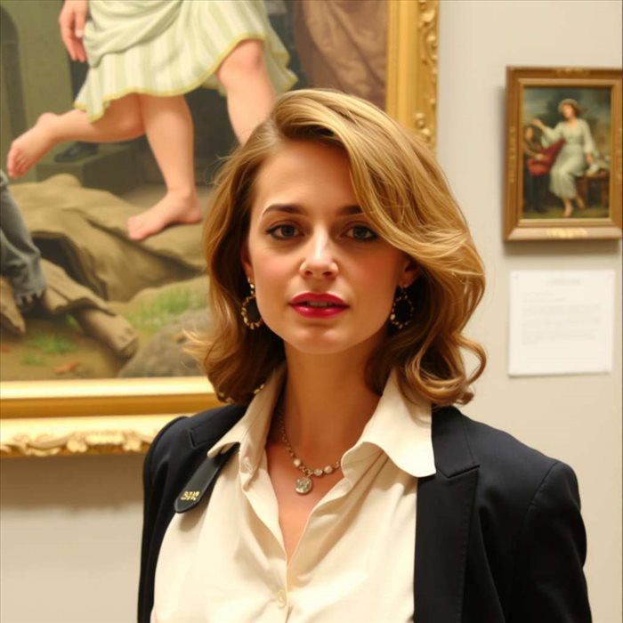 Tenue Parfaite Pour Une Exposition d'Art