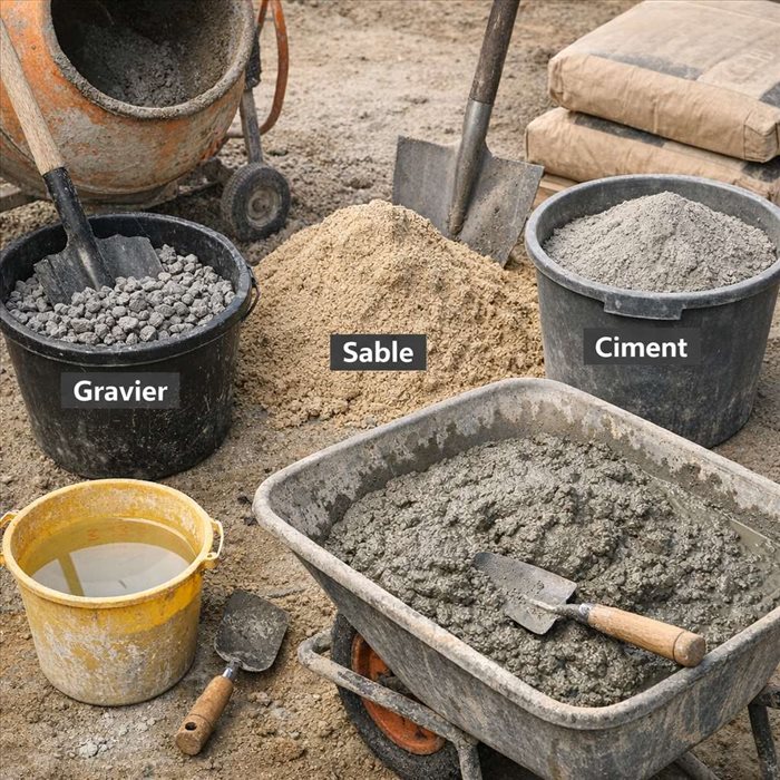 Dosage béton : proportions idéales pour réussir votre chantier