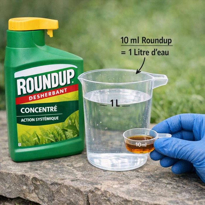 Dosage roundup : dosage Roundup par litre d’eau pour bien traiter