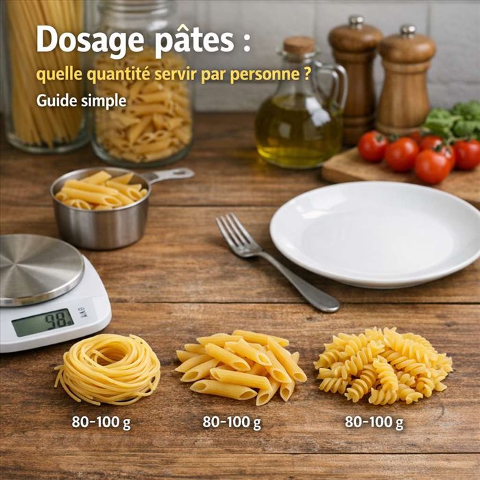 Dosage pâtes : quelle quantité par personne ? Guide simple et précis