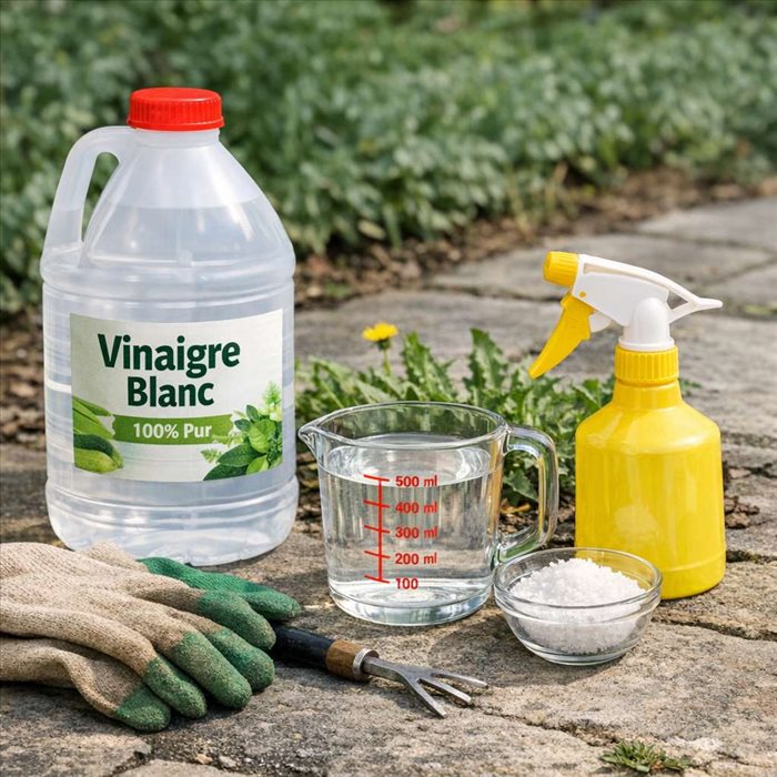 Dosage vinaigre blanc désherbant : quelles quantités utiliser ?