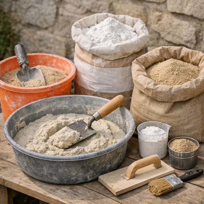 Dosage enduit chaux : proportions idéales pour un rendu réussi