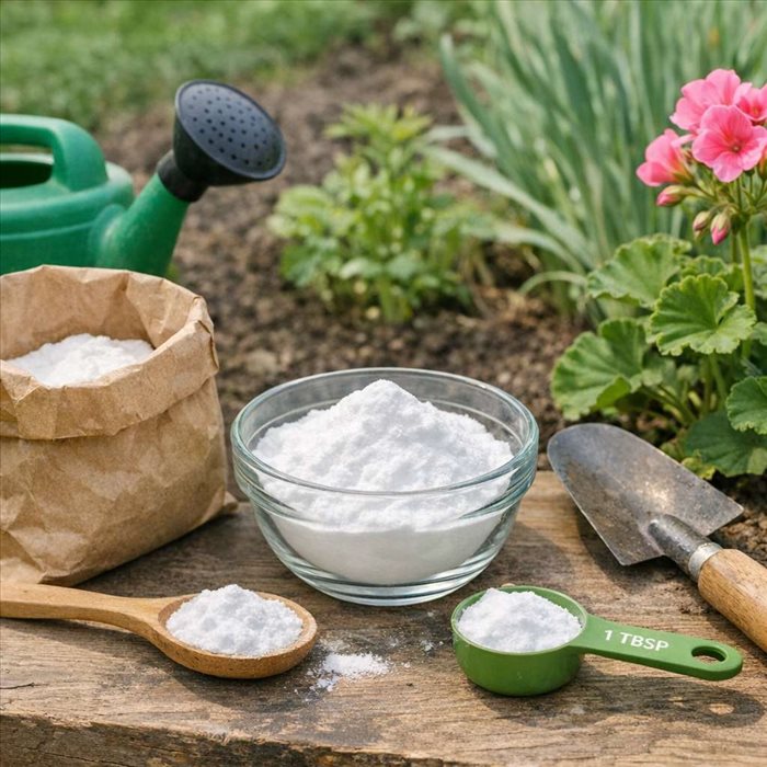 Dosage bicarbonate de soude au jardin : quantités et conseils