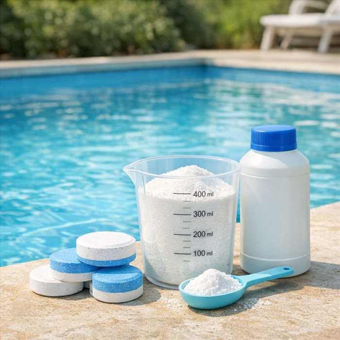Dosage floculant piscine : proportions pour une eau limpide