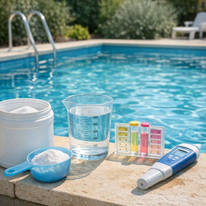 Dosage bicarbonate piscine : proportions et conseils pour l’eau